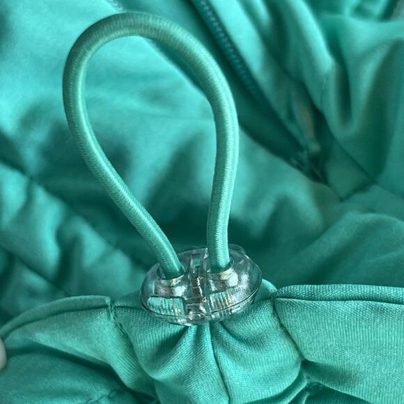 Athleta Puffer Vest Womens XXS Green Full Zip Zipper Pockets Colorful Quilted - Picture 5 of 13